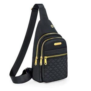 Small Sling Bag Crossbody Backpack Nylon Travel Chest Bag Adjustable Strap